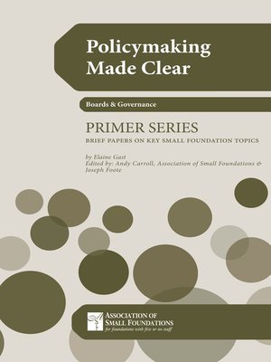 cover image of Policymaking Made Clear